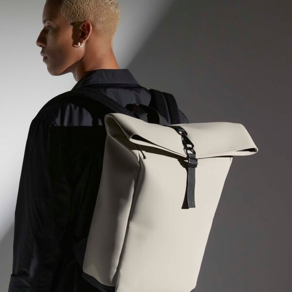 Matte PU Roll-Top Backpack Thumbnail