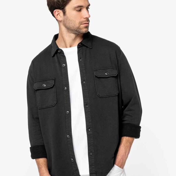 Native Spirit Faded Brushed Fleece Overshirt Thumbnail