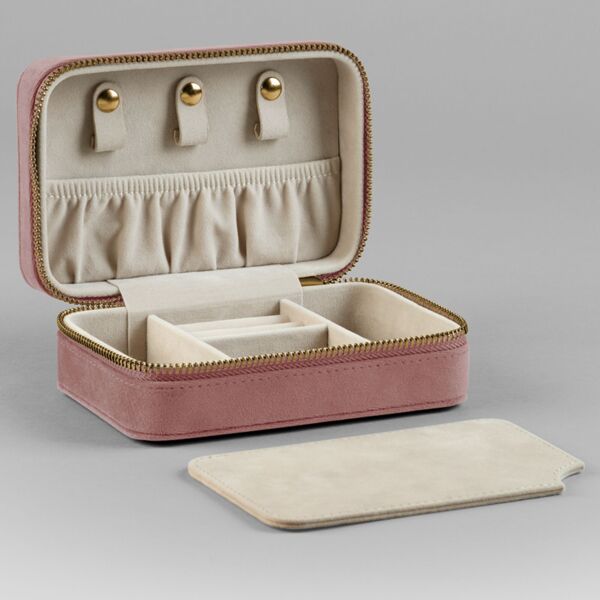 Velvet Travel Jewellery Box Thumbnail