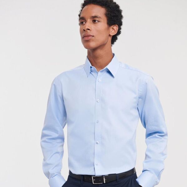 MENS L/S HERRINGBONE SHIRT Thumbnail