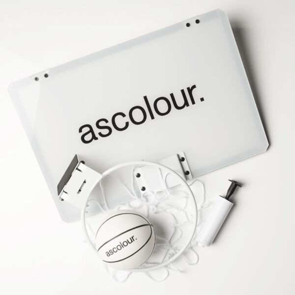 ASC MINI BBALL HOOP WHITE ONE SIZE Thumbnail