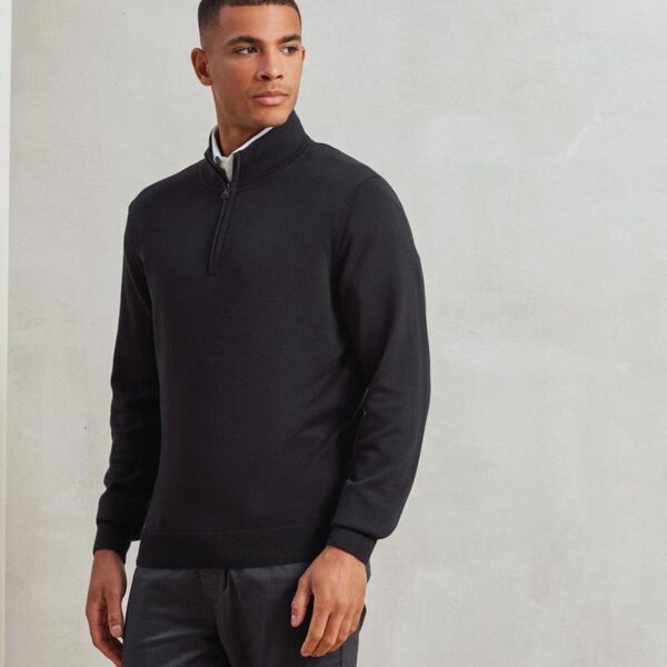 MENS 1/4 ZIP KNITTED SWEATER Thumbnail