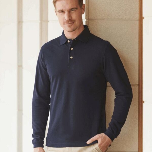 L/S 100% RINGSPUN COTTON POLO Thumbnail