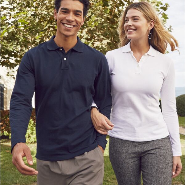 Stretch Premium Polo L/S Thumbnail