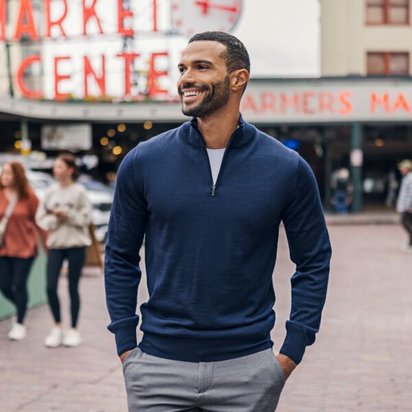 Everett Half Zip Sweater Thumbnail