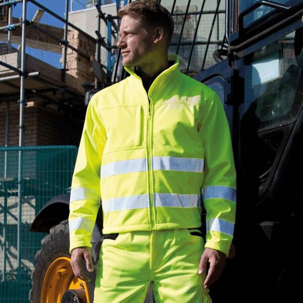 HIGH-VIZ SOFTSHELL JACKET Thumbnail