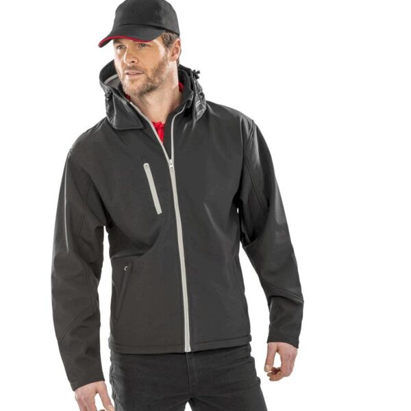 MENS RECYCLED HOODED SOFTSHELL Thumbnail