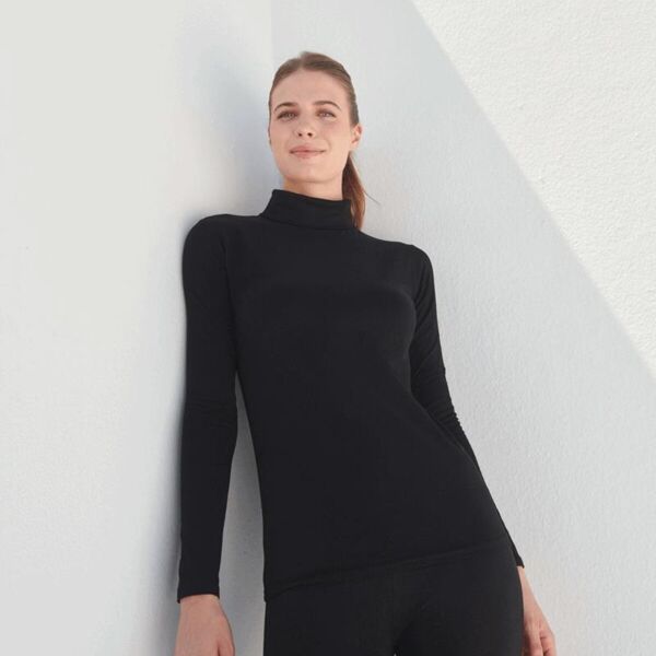 WOMENS FEEL GOOD ROLL NECK TOP Thumbnail