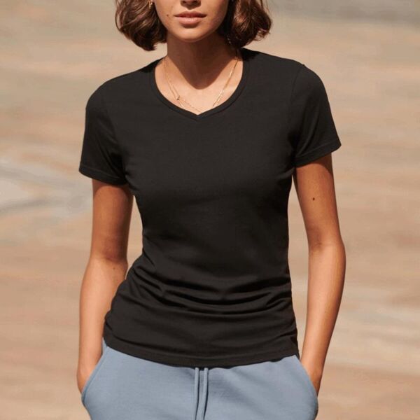 LADIES FEEL GOOD STRETCH V-NECK T-SHIRT Thumbnail