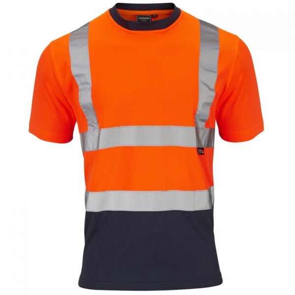 Supertouch Hi-Vis 2 Tone Orange T-Shirt Thumbnail