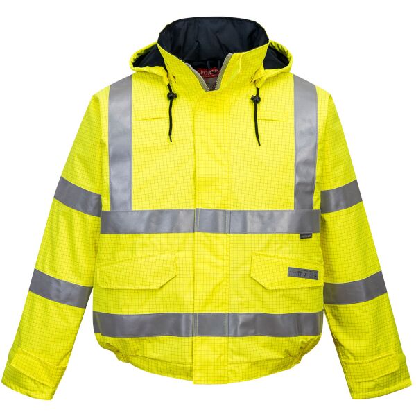 Bizflame Rain Hi-Vis Antistatic FR Bomber Jacket Thumbnail