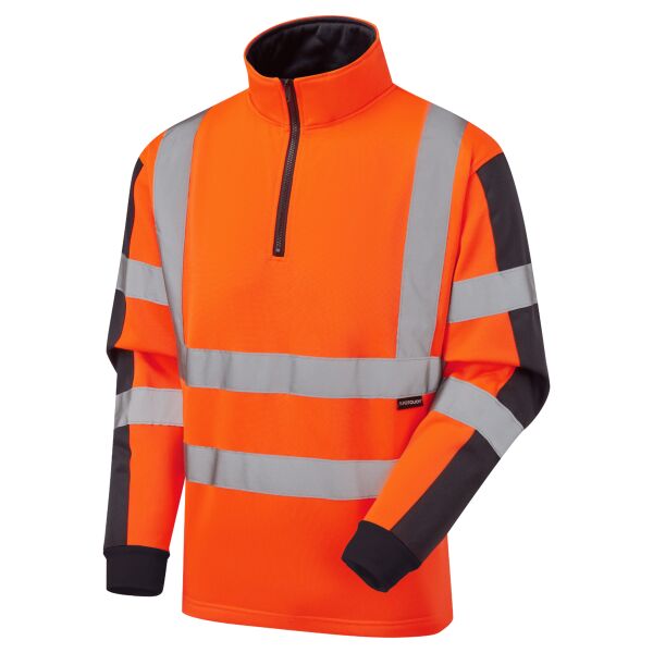 Supertouch Hi Vis 2 Tone Orange Rugby Shirt Thumbnail