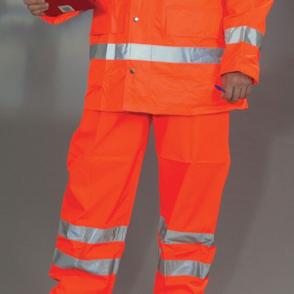 Hi-Vis Waterproof Contractors Trousers Thumbnail