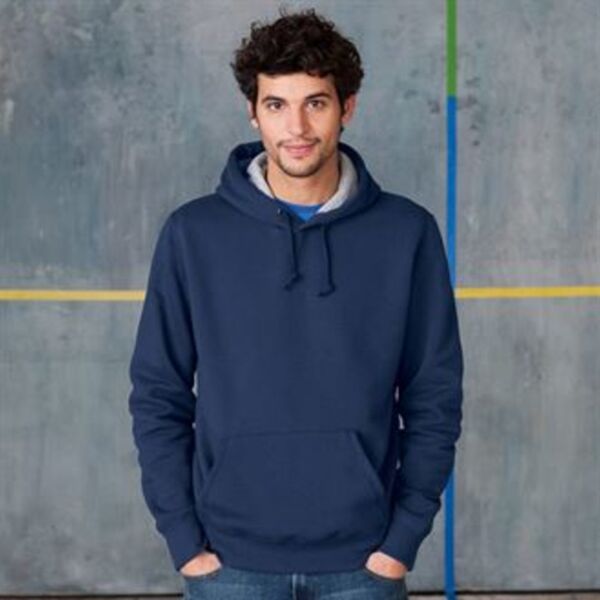 Heavy contrast hooded sweatshirt Thumbnail